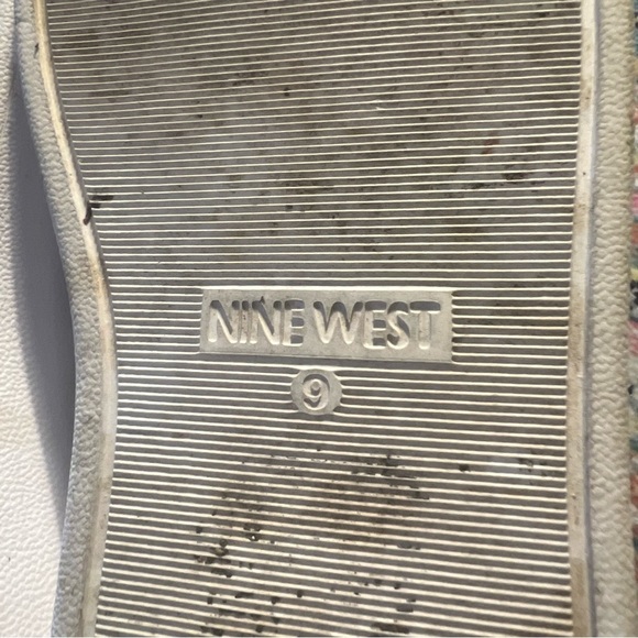 Nine West Womens Dew 3 white Slip On Strappy Platform Slide Sandals Sz 9 - Picture 5 of 5